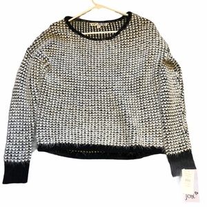 Jolt Fuzzy Checkered Sweater NWT